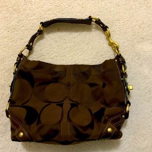 Brown coach bag